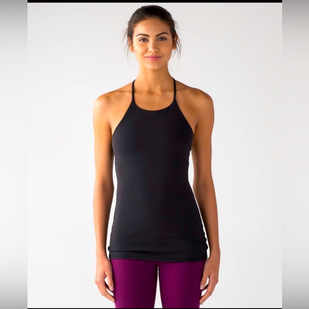 Lululemon Sun Setter Tank size 6 black